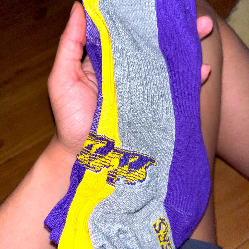 Lakers socks 3 pair